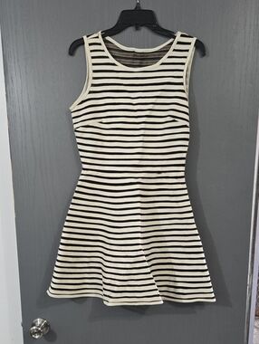 NWT Parker Dress in Black and Cream